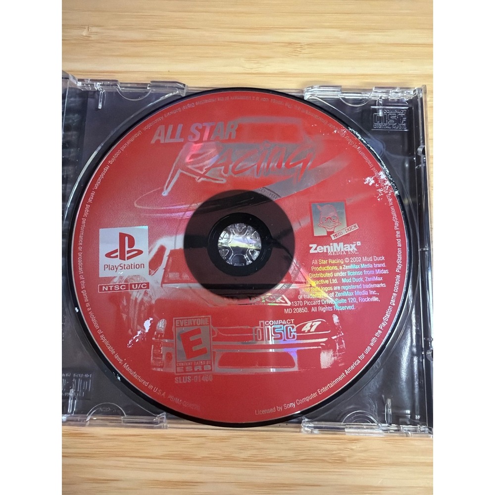 PS1 All Star Racing CIB Water Damaged Untested Racing Game - Picture 5 of 7